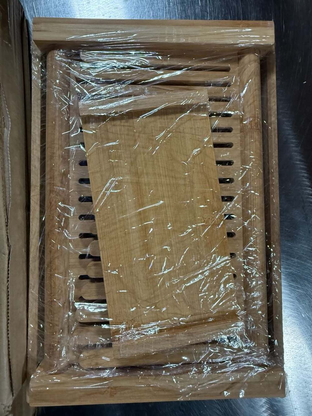 Bamboo Bread Slicer with Crumb Tray